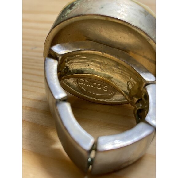 Womens Chico's Cream and Silver Stretch Ring - Picture 2 of 4